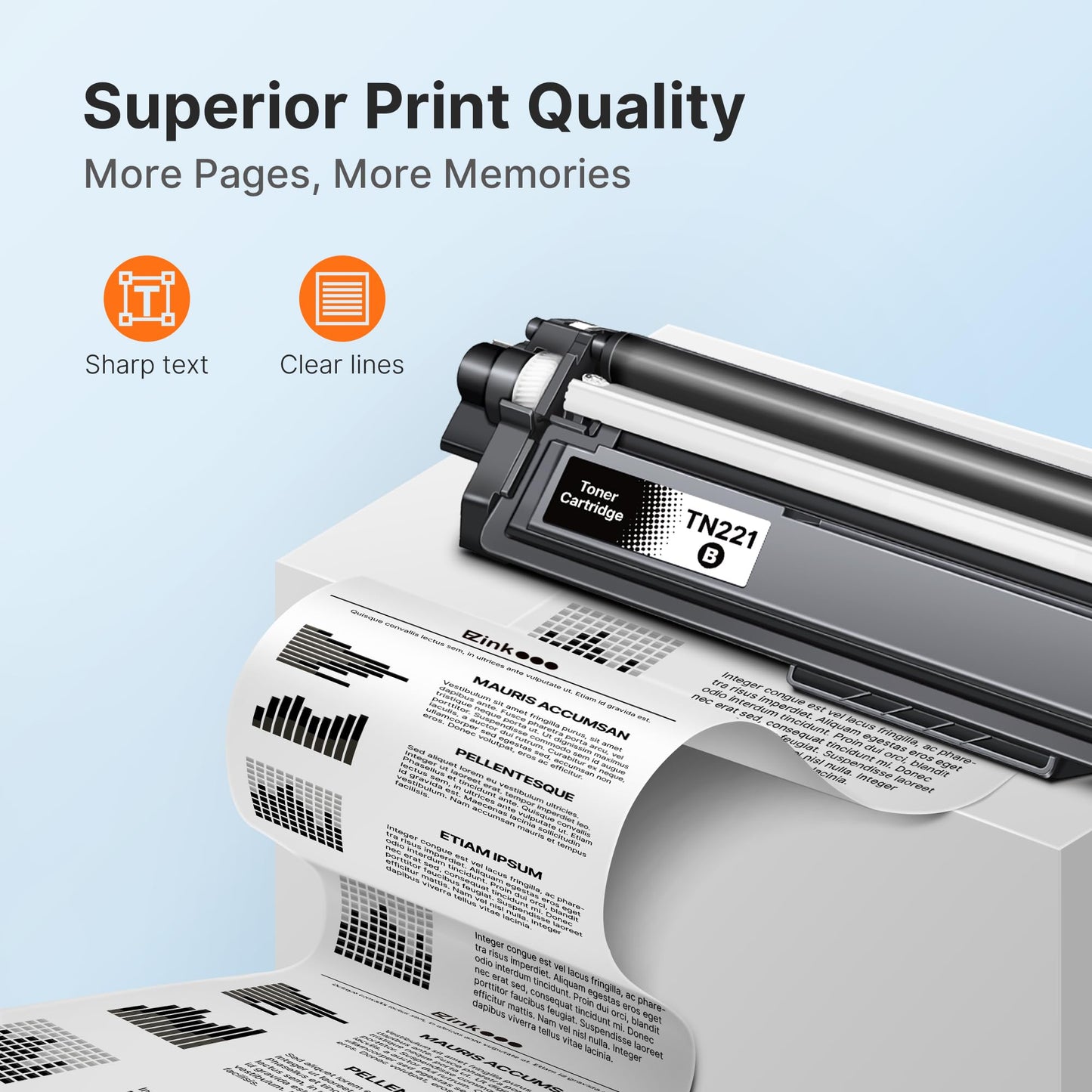 E-Z Ink Compatible Toner Cartridge Replacement for Brother TN221 TN225 Toner to Use with MFC-9130CW HL-3170CDW HL-3180CDW MFC-9340CDW MFC-9330CDW (1