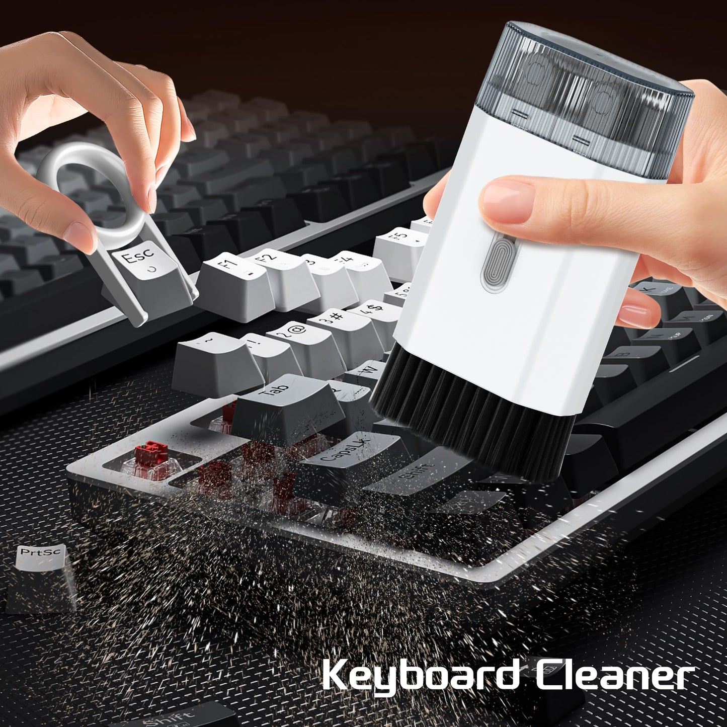 JUFINX Keyboard Cleaning Kit-13-in-1 Multifunctional Cleaner Kit-Laptop Cleaner Compatible with iPad iPhone Pro Earbuds Airpod MacBook-Electronics