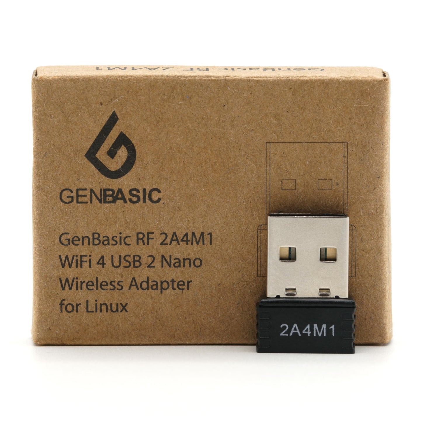 GenBasic WiFi 4 USB Nano Wireless Network Dongle Adapter for Linux (Black)