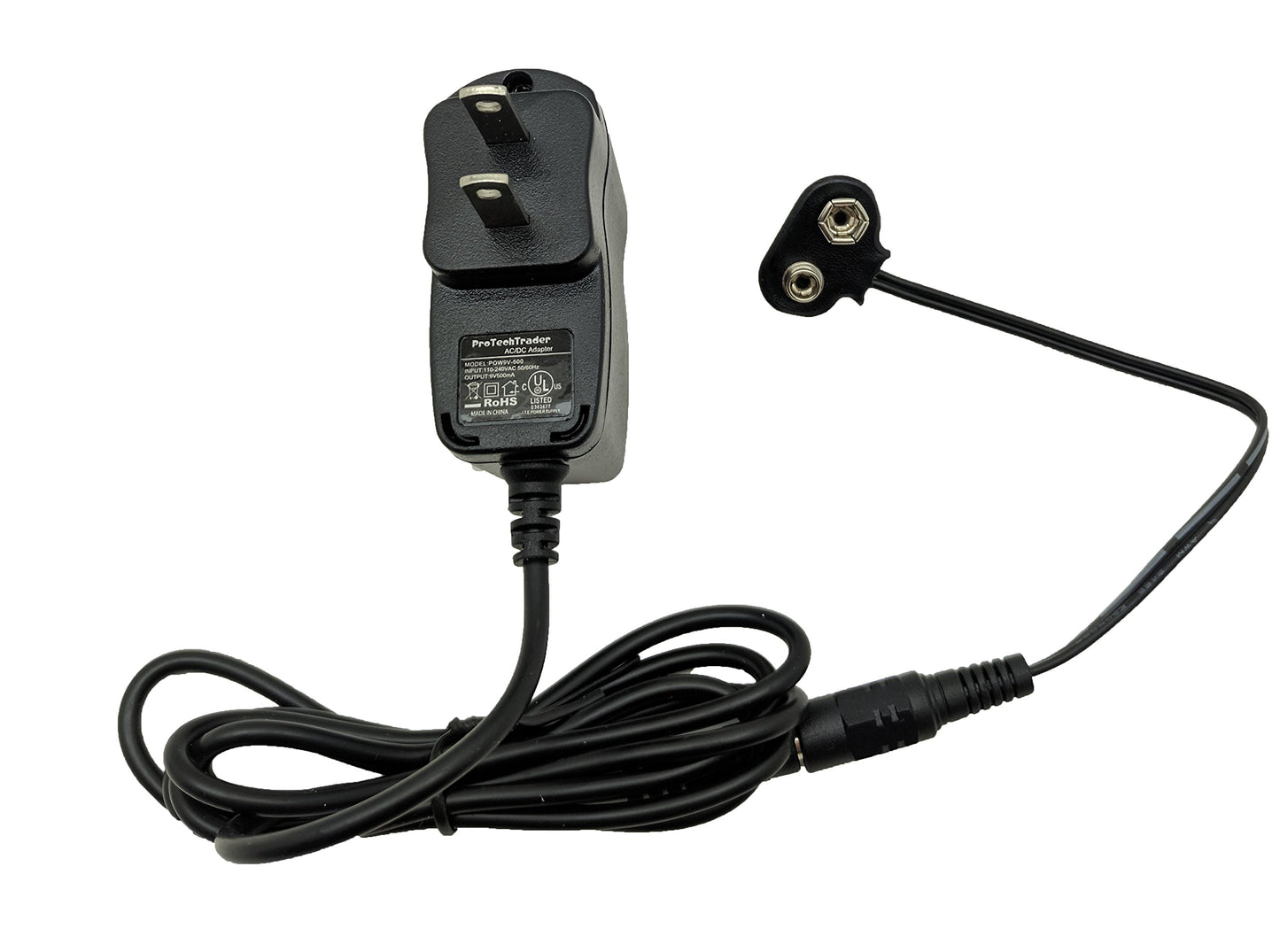 9v Battery Eliminator (9v DC Adapter & Battery Eliminator) - Replace Your 9-Volt Batteries with Wall Power Supply