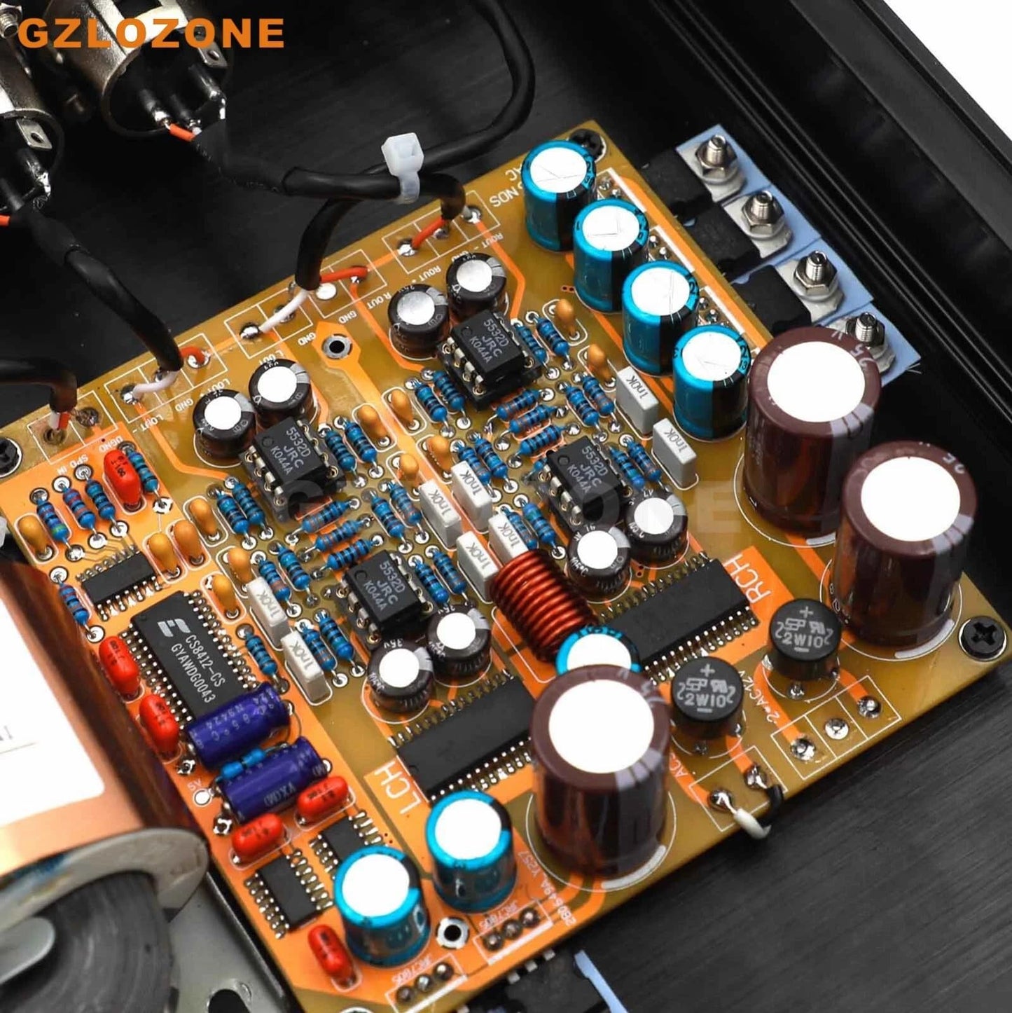 Dual AD1865R NOS DAC R2R HiFi Audio Decoder Converter with Balanced XLR Output, Coaxial Input for Home Stereo System (Silver)