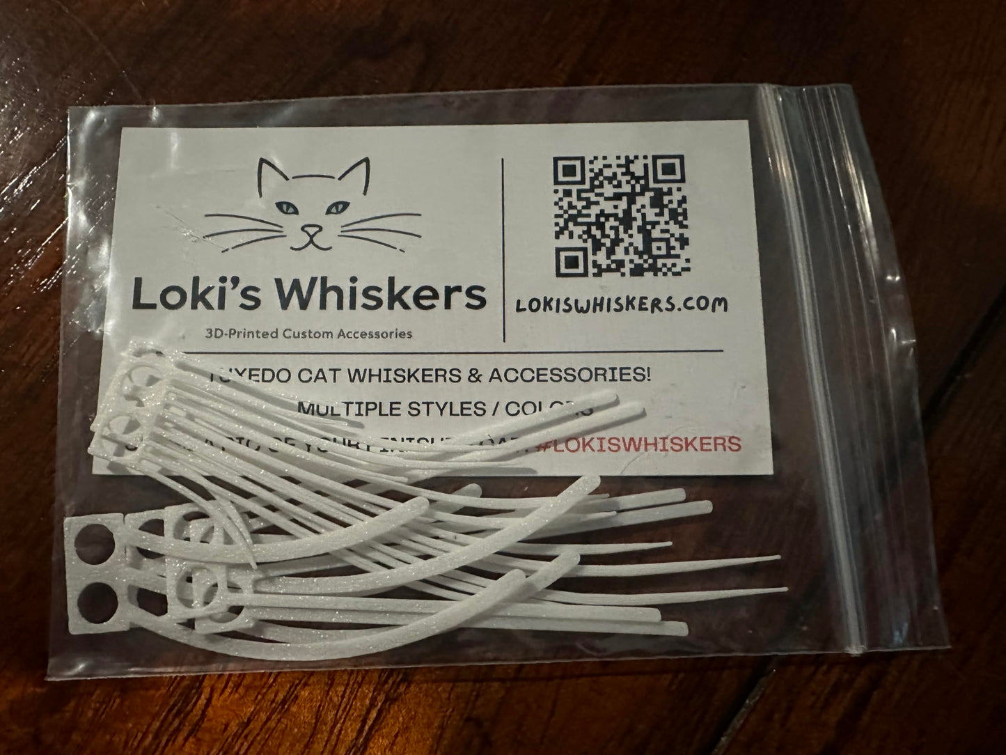 Loki's Whiskers for Lego Ideas 21349 Tuxedo Cat – 6-Pack Snap-In Whisker Accessory (3 Sets), Compatible with 21349, Cat Not Included