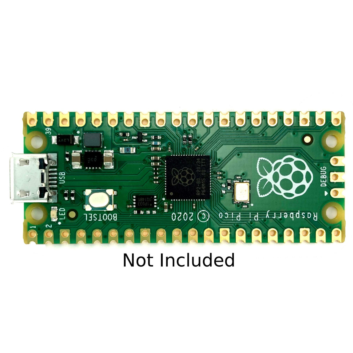 C4Labs Zebra Pico W Case - for the Raspberry Pi Pico W/Pico 2 / Pico 2W - Single Pack