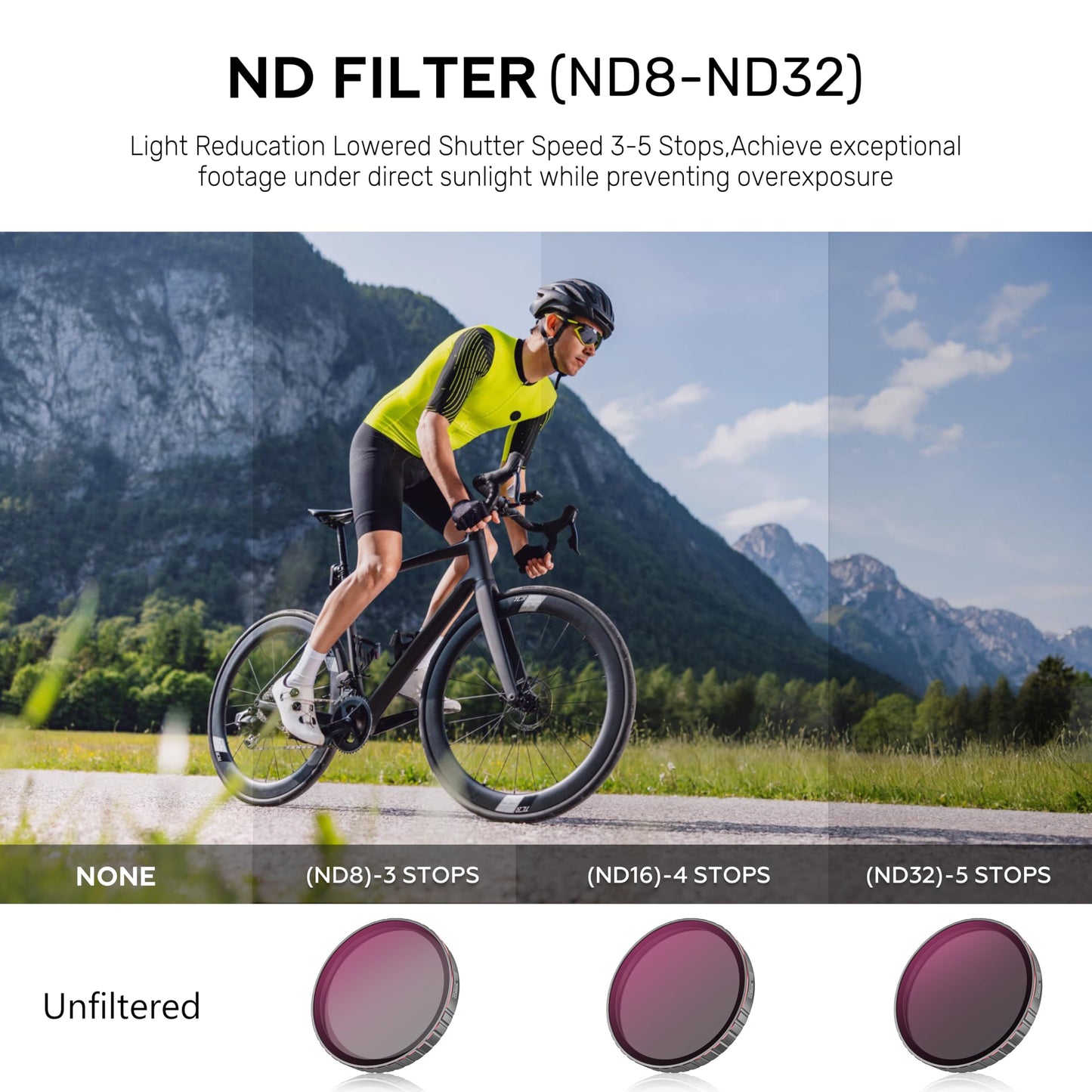 ND/CPL Filter for DJI Osmo Action 6 Accessories,ND8/ND16/ND32/CPL HD/Multi-Layer Coated Optical Lens,Protective Lens