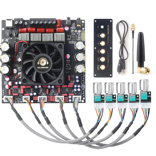 2.1 Channel Power Amplifier Board 300W+300W+600W, TPA3255 Chip with Bluetooth?AUX and USB Inputs, Audio Power Amplifier with Antenna (S600X-W)