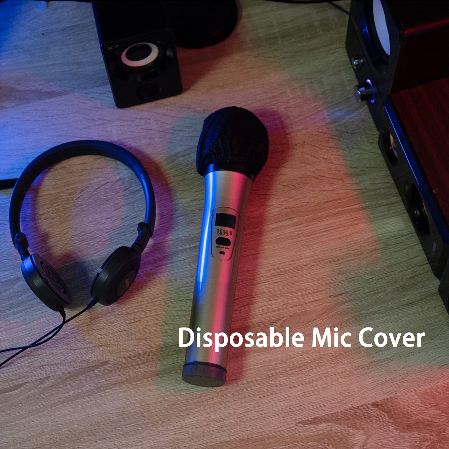 Zettokete Microphone Cover Pop Filter 400 PCS, Disposable Mic Cover with Individual Packing, Microphone Protector Suit for Most Handheld Microphones