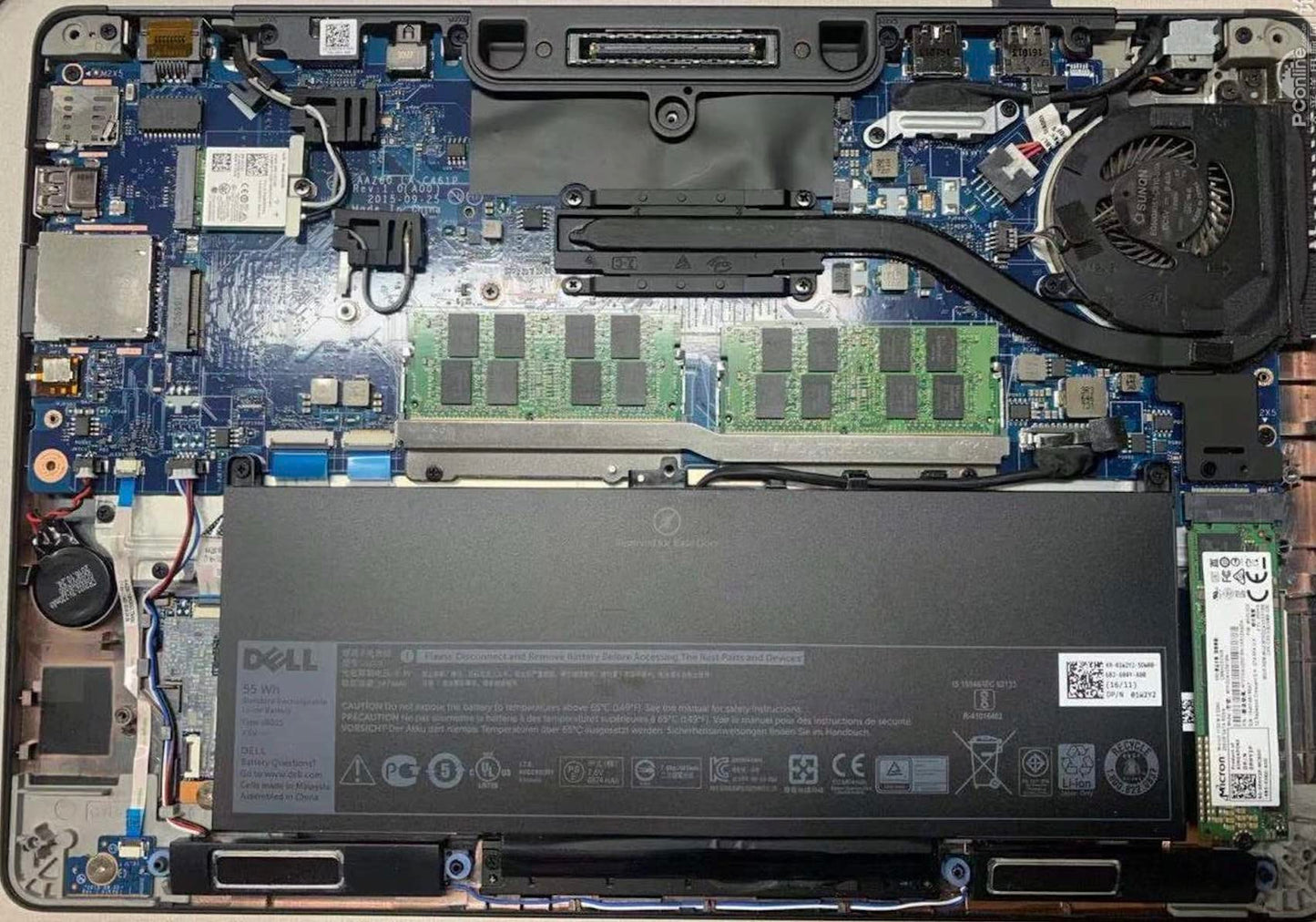 DELL J60J5 7.6V 55Wh 4-Cell Notebook Battery For DELL Latitude E7270 Latitude E7470 Series Laptops Part Number: J60J5 R1V85 WYWJ2 5F08V MC34Y 0MC34Y