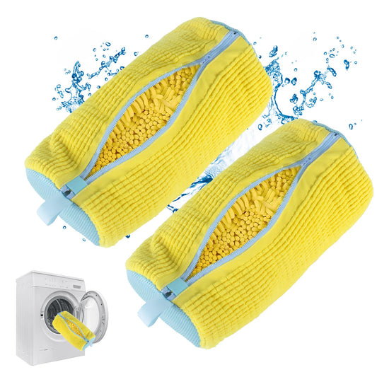MACTANO Shoe Washing Machine Bag, Sneaker Cleaning Laundry Shoe Bag for Washer Dryer 2PCS