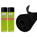 16FT x 3.75FT Black Speaker Box Carpet +2 Cans 777 Fabric Spray Glue