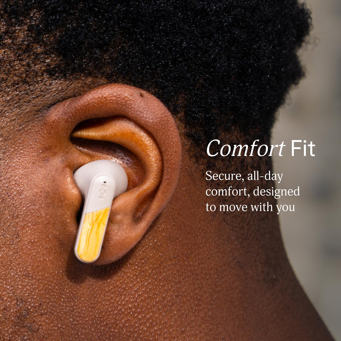 House of Marley Trenchtown ANC Wireless Earbuds, Bluetooth Headphones Adaptive Noise Cancelling, 24H Playtime, Quick Charge, Bamboo & Recycled…