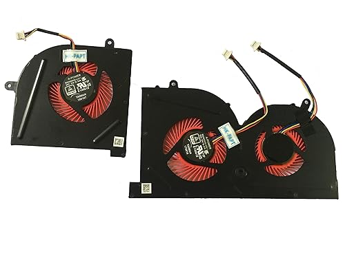 HK-part Fan Replacement for MSI GS63VR Series GS63VR 6RF GS63VR 7RF GS63VR Stealth Pro MS-16K2 MS-17B1 BS5005HS-U2L1 BS5005HS-U2F1 Gpu CPU Cooling Fan