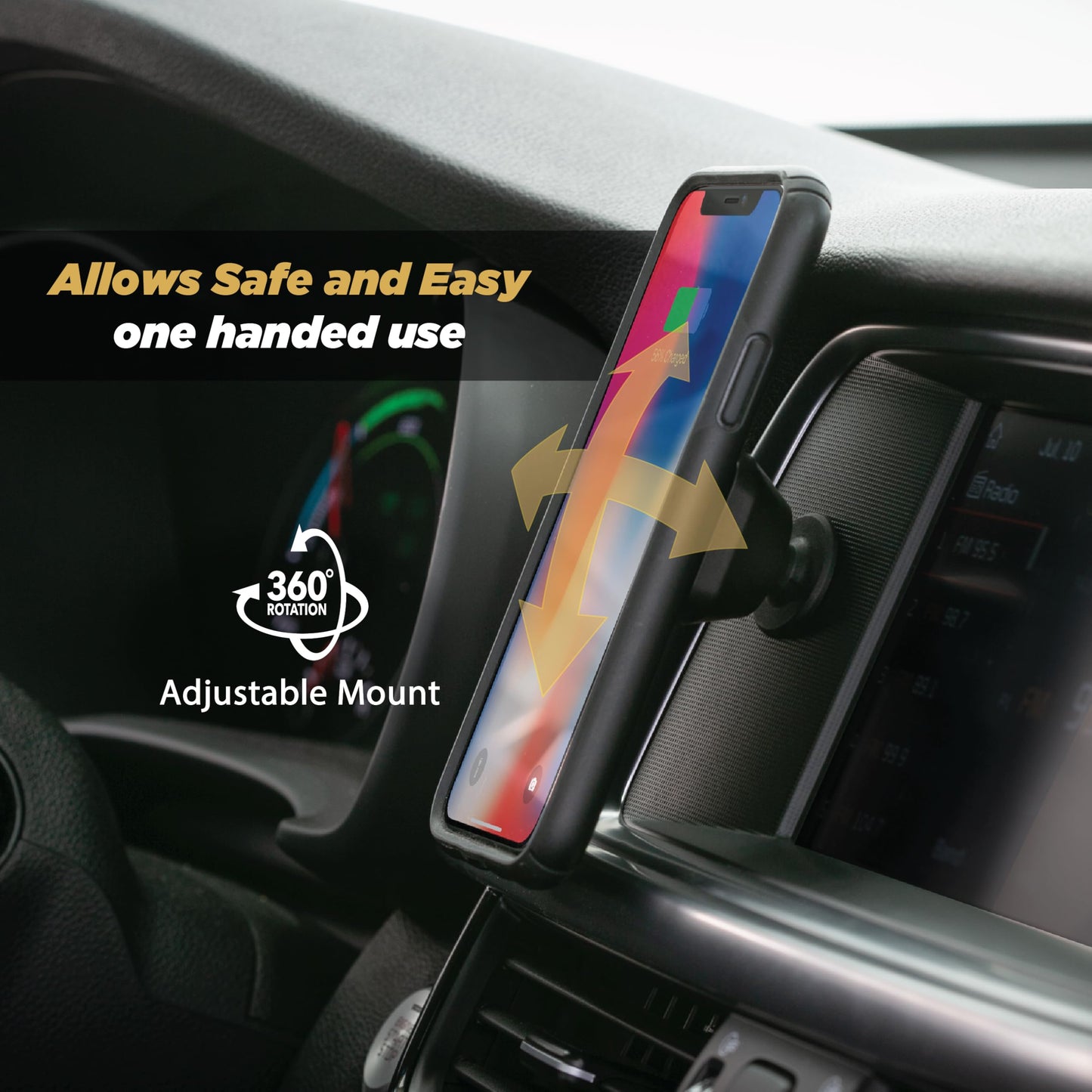 Scosche MMDSD-RP MagicMount™ Select Mini Magnetic Car Phone Holder - Strong Magnet Mount for iPhone and Android - Secure Magnetic Cell Phone Mount