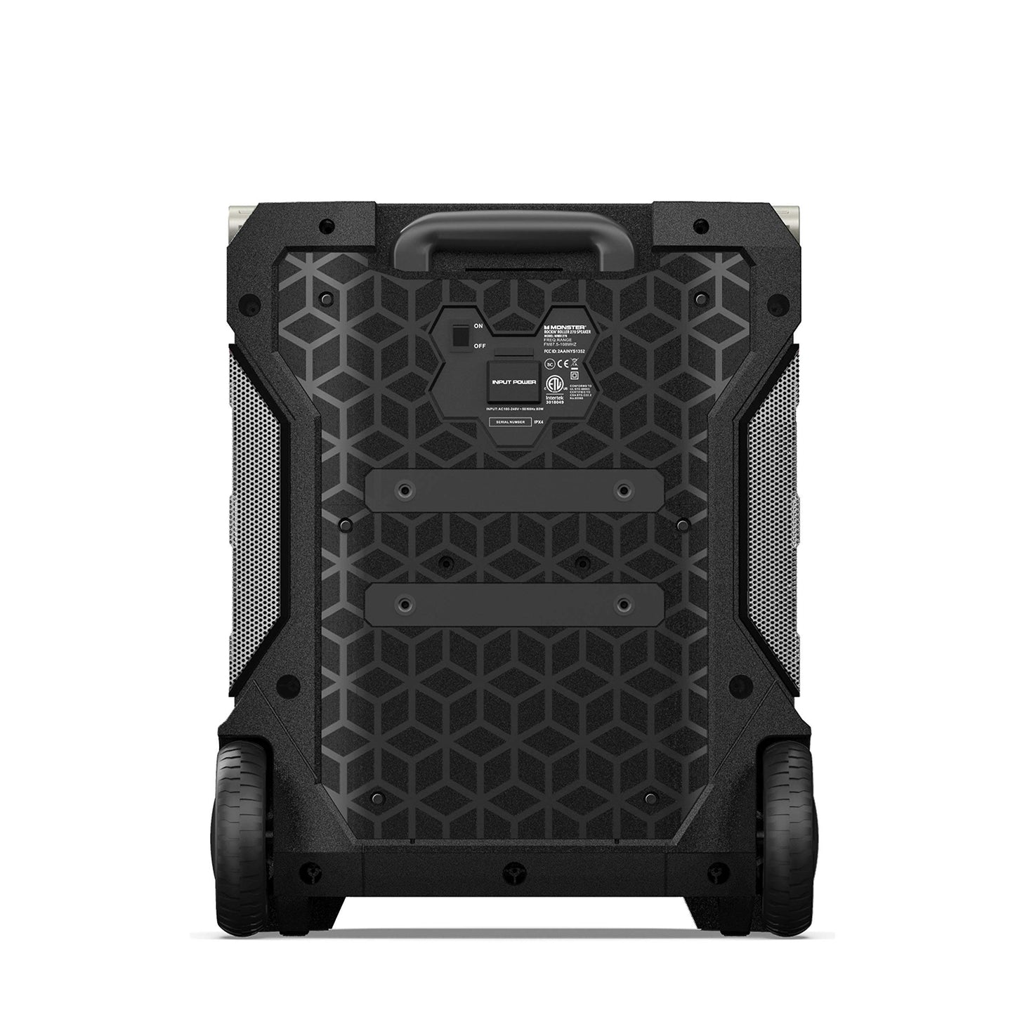 Monster Rockin' Roller 270 Portable Indoor/Outdoor Wireless Speaker, 200 Watts, Up to 100 Hours Playtime, IPX4 Water Resistant, Qi Charger, Connect