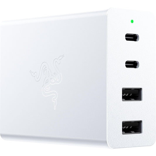 Razer USB-C 130W GaN Charger: 4 Ports - Super Fast Charging for Laptops, MacBook, iPad, iPhone, Samsung Galaxy - Charge Multiple Devices - Compact