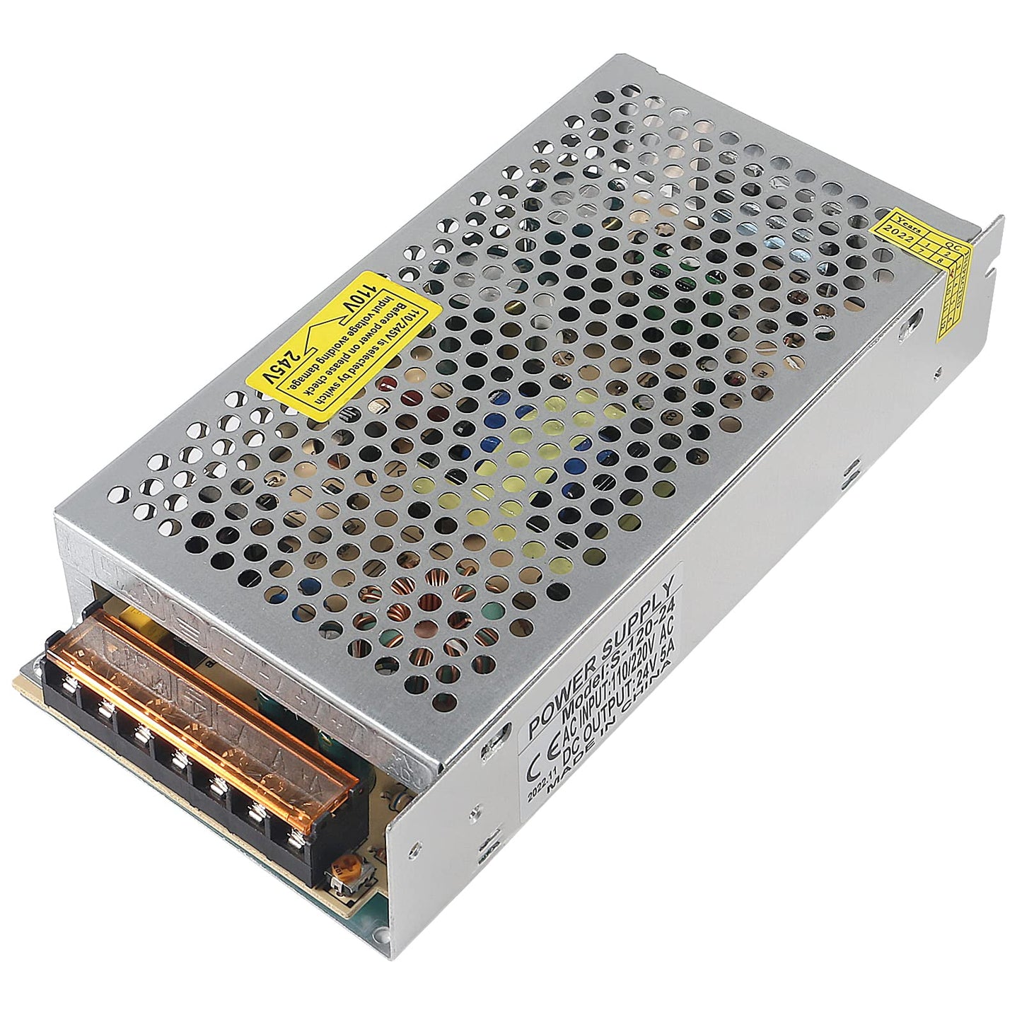 24V 5A Power Supply Transformer Adapter 120W AC 110V 220V to DC 24 Volt 5A Universal Regulated Switching Transformer Adapter Converter Driver for LED…