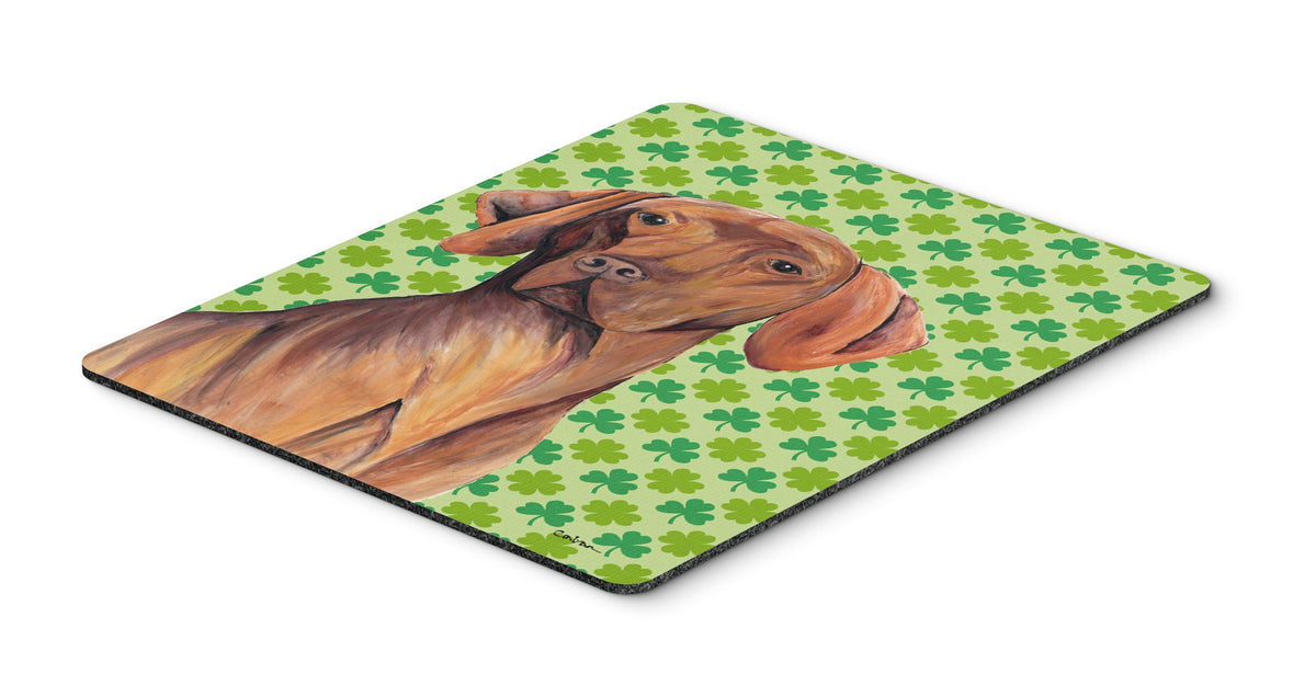 Caroline's Treasures SC9298MP Vizsla St. Patrick's Day Shamrock Portrait Mouse Pad, Hot Pad or Trivet for Home Office Gaming Working Computers Laptop