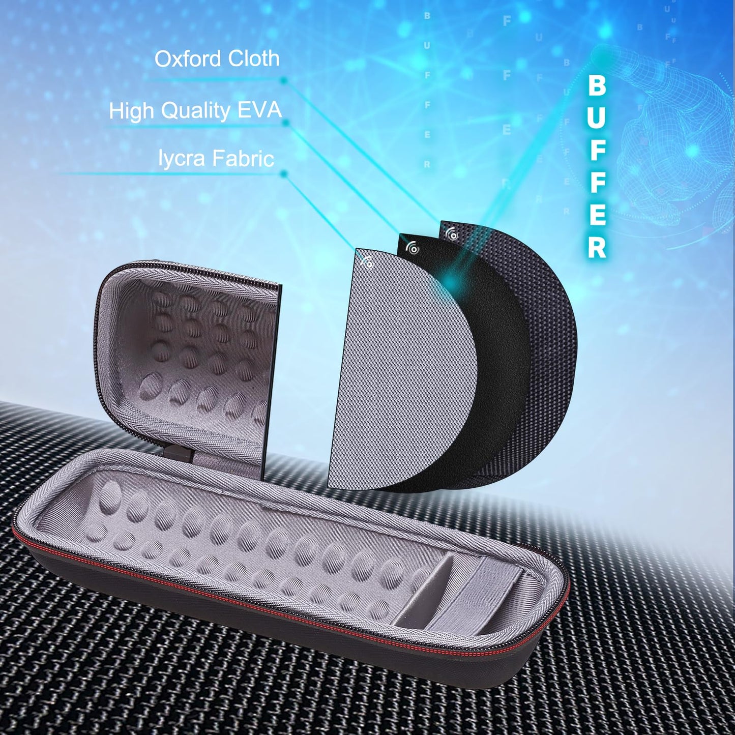 XANAD Case for JBL Flip 4/3 or Flip Essential 2/1 or Sonos Roam 2/1 Waterproof Portable Bluetooth Speaker Speaker Hard Storage Carrying Protective Bag