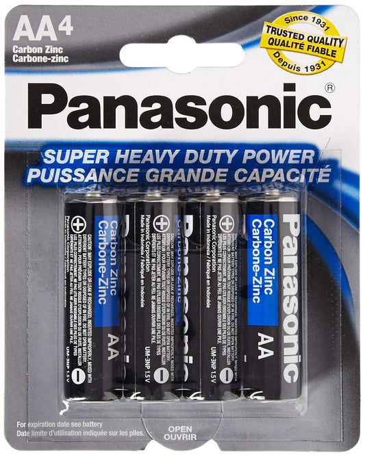 Panasonic jghv 48 Pack Super Heavy Duty AA Batteries Retail Packaging