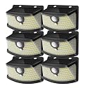 Aootek New Solar Motion Sensor Lights 120 LEDs with Lights Reflector,270° Wide Angle, IP65 Waterproof, Step Lights for Front Door, Yard, Garage, Deck