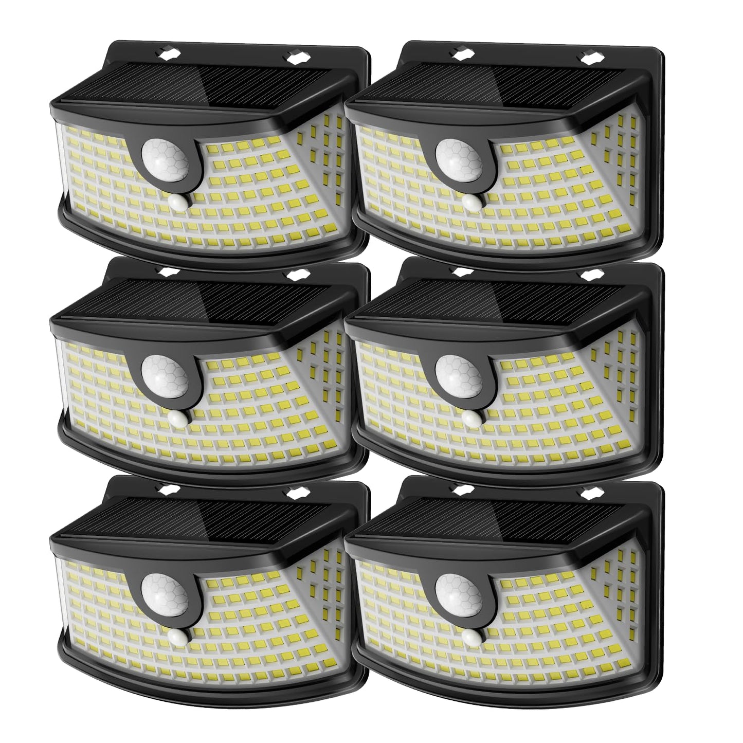 Aootek New Solar Motion Sensor Lights 120 LEDs with Lights Reflector,270° Wide Angle, IP65 Waterproof, Step Lights for Front Door, Yard, Garage, Deck
