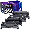 E-Z Ink 26A Black LaserJet Toner Cartridge 4 Pack Compatible Replacement for HP 26A CF226A 26X CF226X Toner use with HP LaserJet Pro M402n M402dn
