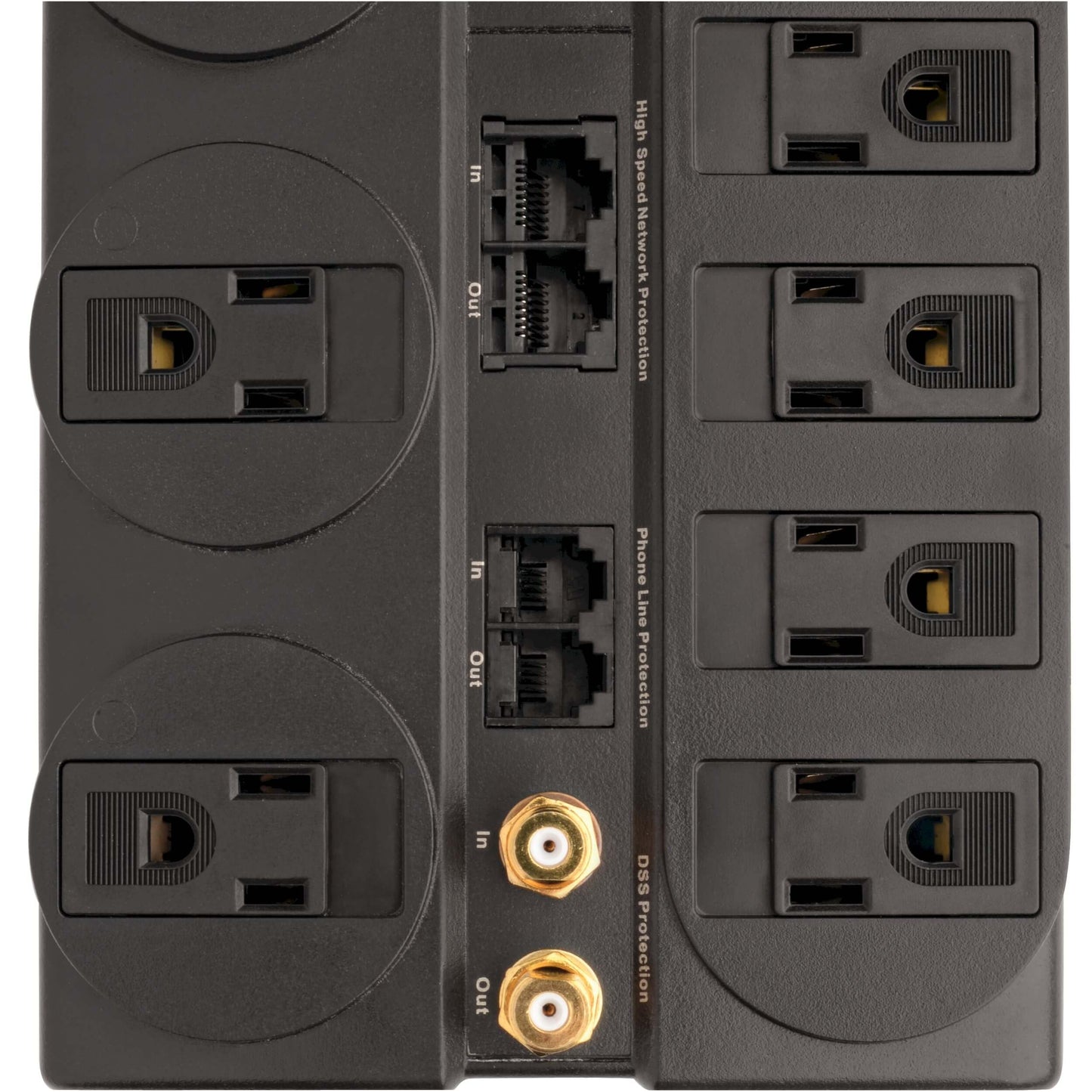 Tripp Lite TLP810NET Protect It! 8-Outlet Surge Protector (3,240 Joules; 10ft Cord; Modem/coaxial/Ethernet Protection)