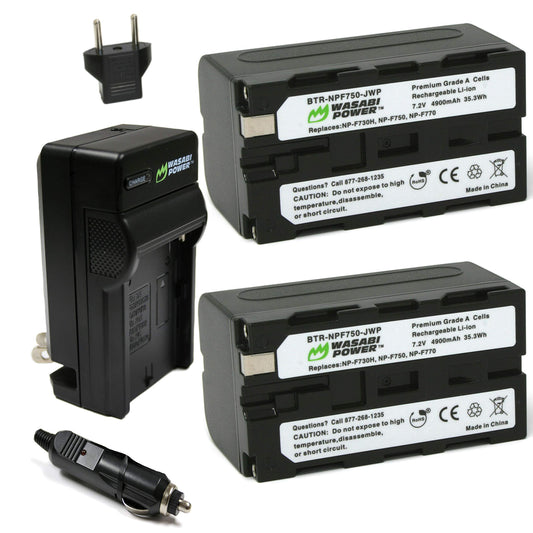 Wasabi Power Battery for Sony NP-F730, NP-F750, NP-F760, NP-F770 (4900mAh) and Sony DCR-VX2100, DSR-PD150, DSR-PD170, FDR-AX1, HDR-AX2000, HDR-FX1