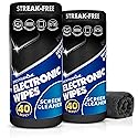 Electronic Screen Cleaner Wipes (80 Count, 2 Pack), Streak Free Pre-Moistened Wipes for Cleaning TVs, Laptops, Phones, Watches, Glasses, Cameras