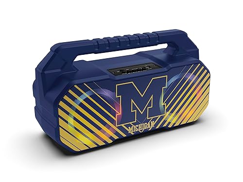 SOAR NCAA Wireless Boombox Speaker, Michigan Wolverines