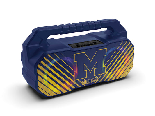 SOAR NCAA Wireless Boombox Speaker, Michigan Wolverines