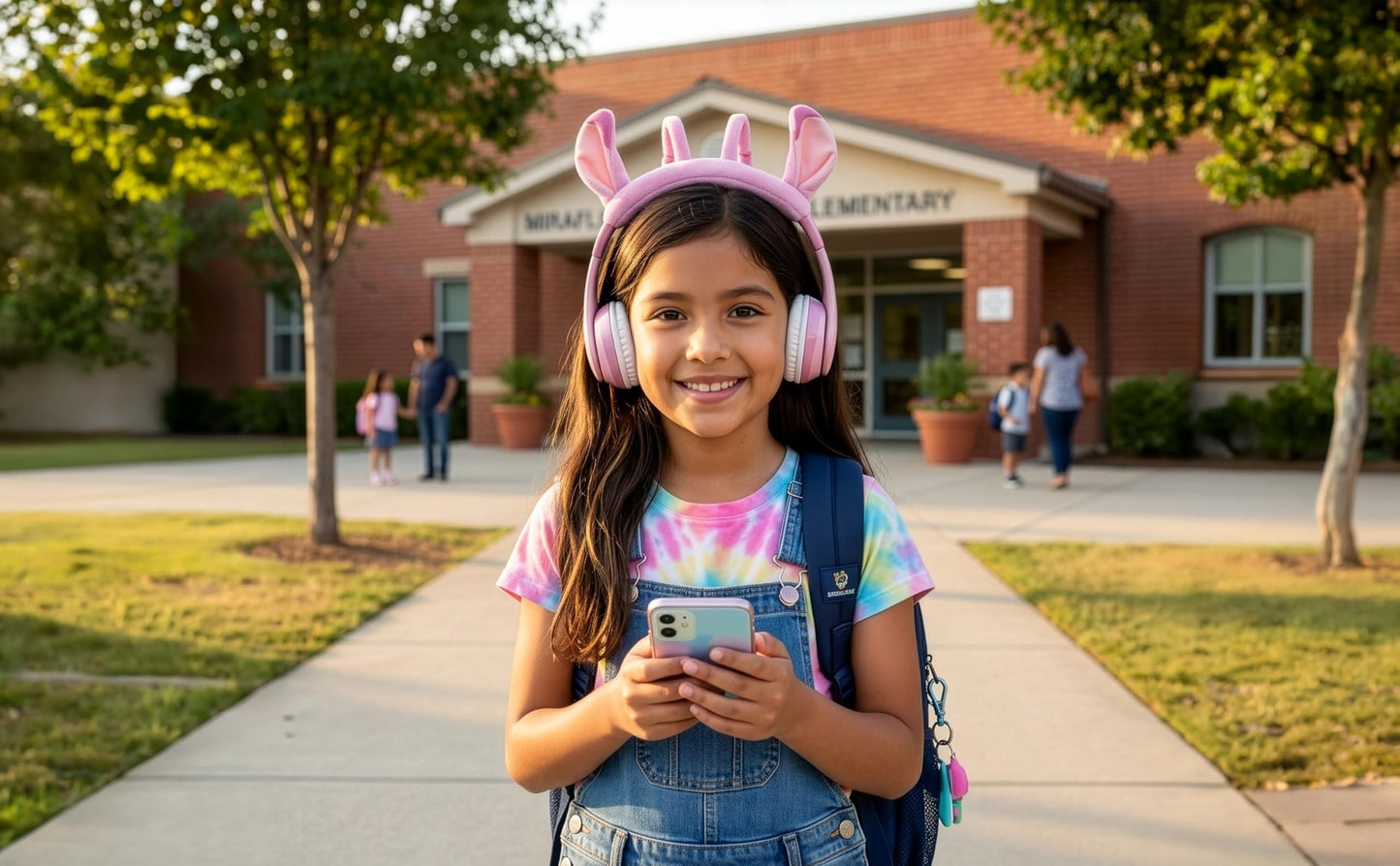 Disney Stitch Angel Bluetooth Headphones for Kids, Wireless Headphones