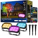 Govee Outdoor Tree Lights 3-Pack, RGBWIC LED Landscape Lighting, Outdoor Lights for Yard Garden Patio, 66 Scene Modes for Holiday Party and Event, App