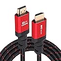 4K HDMI 2.0 Cable 4 ft. by RitzGear. 18 Gbps Ultra High Speed Braided Nylon Cord & Gold Connectors - 4K@60Hz/UHD/3D/2160p/1080p/ARC & Ethernet.