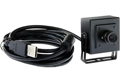 ELP 2.1mm Wide Angle Low Light USB Camera for Computer Home Industrial Video System 1.3megapixel 960P 0.01lux Mini PC Camera with Metal Case UVC