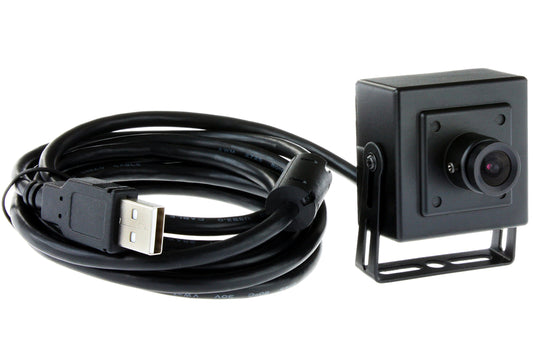 ELP 2.1mm Wide Angle Low Light USB Camera for Computer Home Industrial Video System 1.3megapixel 960P 0.01lux Mini PC Camera with Metal Case UVC