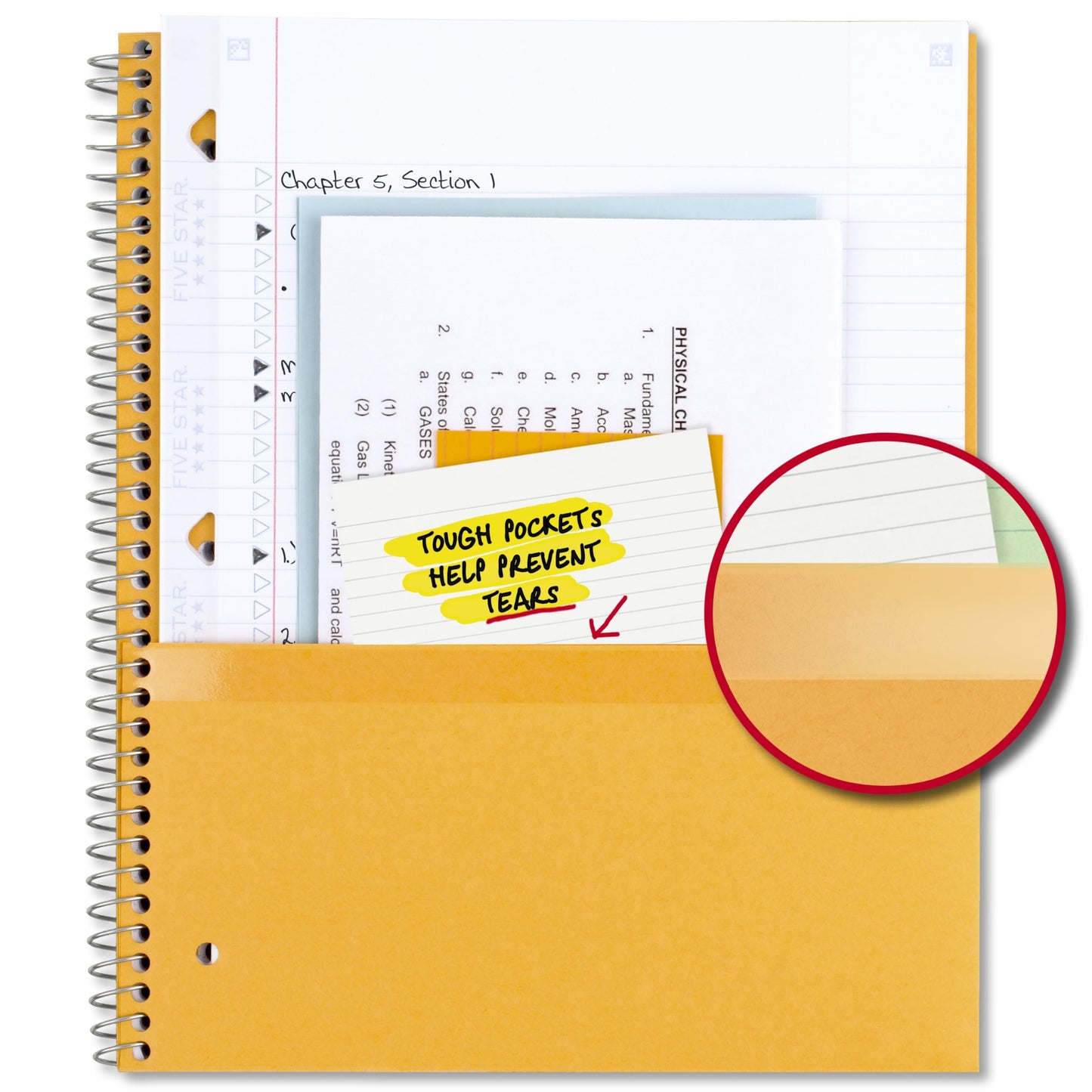 Five Star Spiral Notebook + Study App, 100 Sheets, 1 Subject, College Ruled Paper, Fights Ink Bleed, Water Resistant Cover, 820337-ECM, Purple, Pink