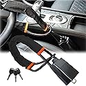 WASYDY Car Steering Wheel Seat Belt Lock,2026 Upgraded High Strength Thickened Steel Cable Universal Anti Theft Device,Compact Lightweight Car