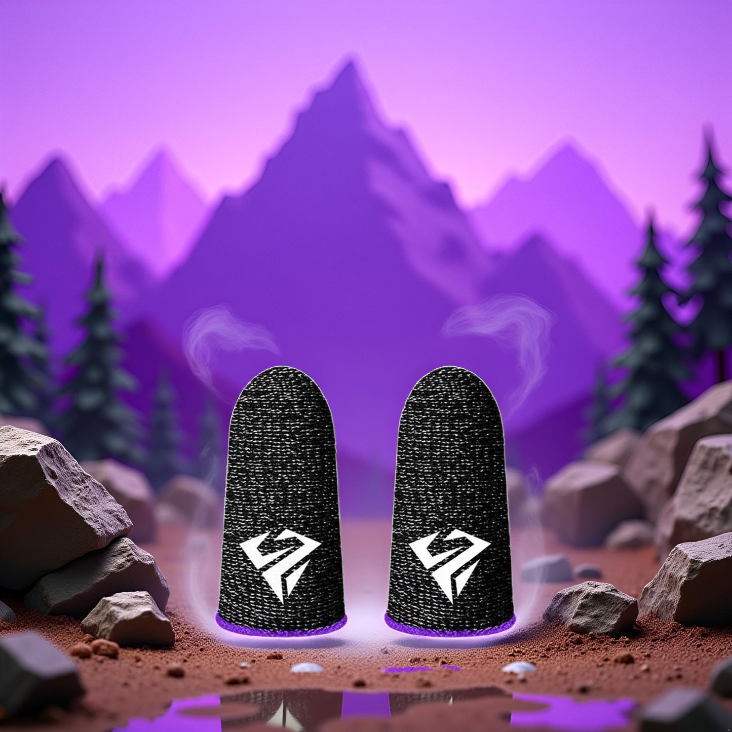 1 Pair for Pubg Mobile Games Gaming Finger Sleeve Breathable Fingertips Sweatproof Fingertip for Mobile Cove Slip Finger Gloves, Cell Phone Gaming