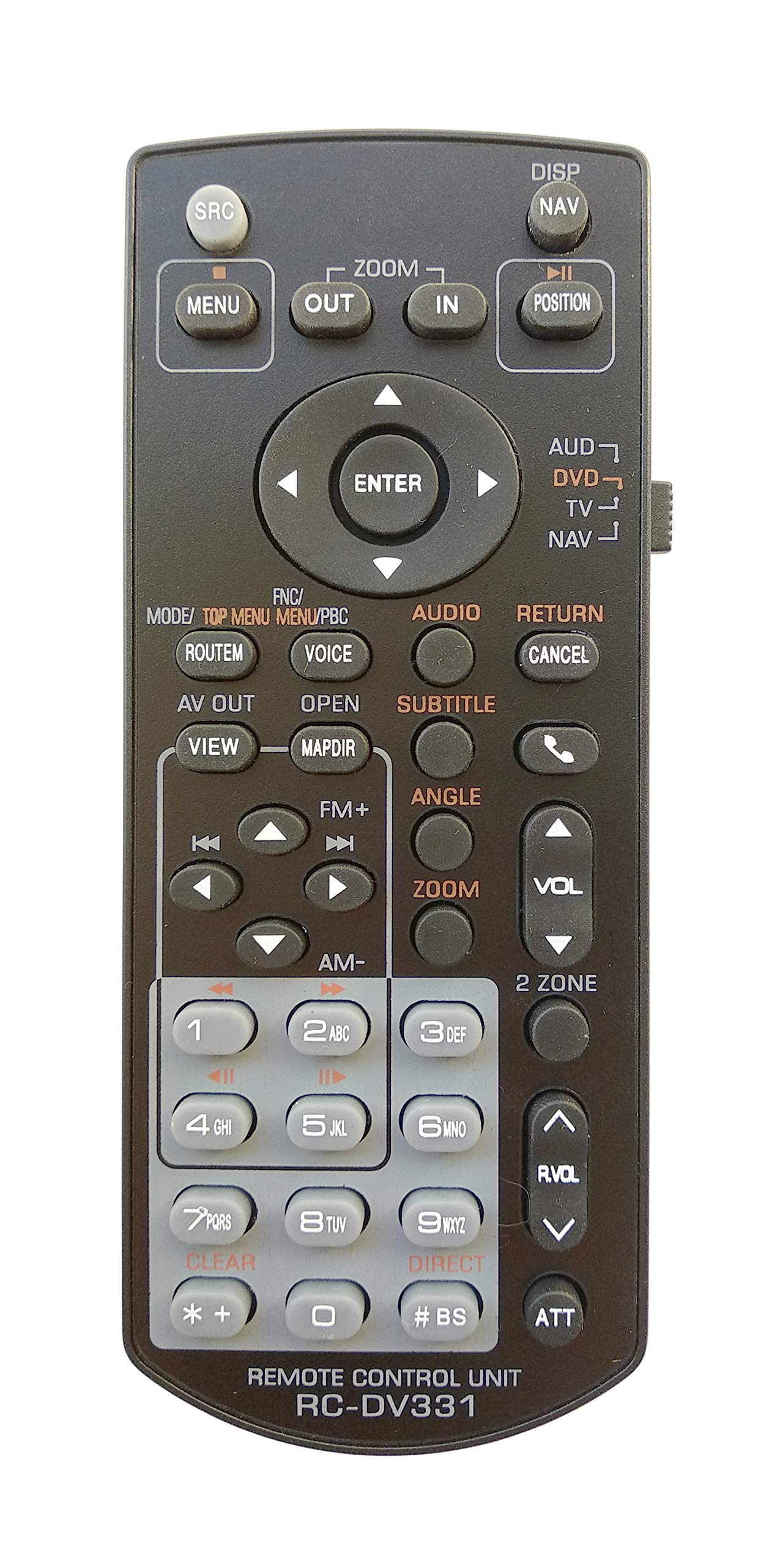 Universal Remote Compatible for Kenwood RC-DV331 RCDV331 DNX-6960 DNX6960 DNX-9960 DNX9960 Remote Control