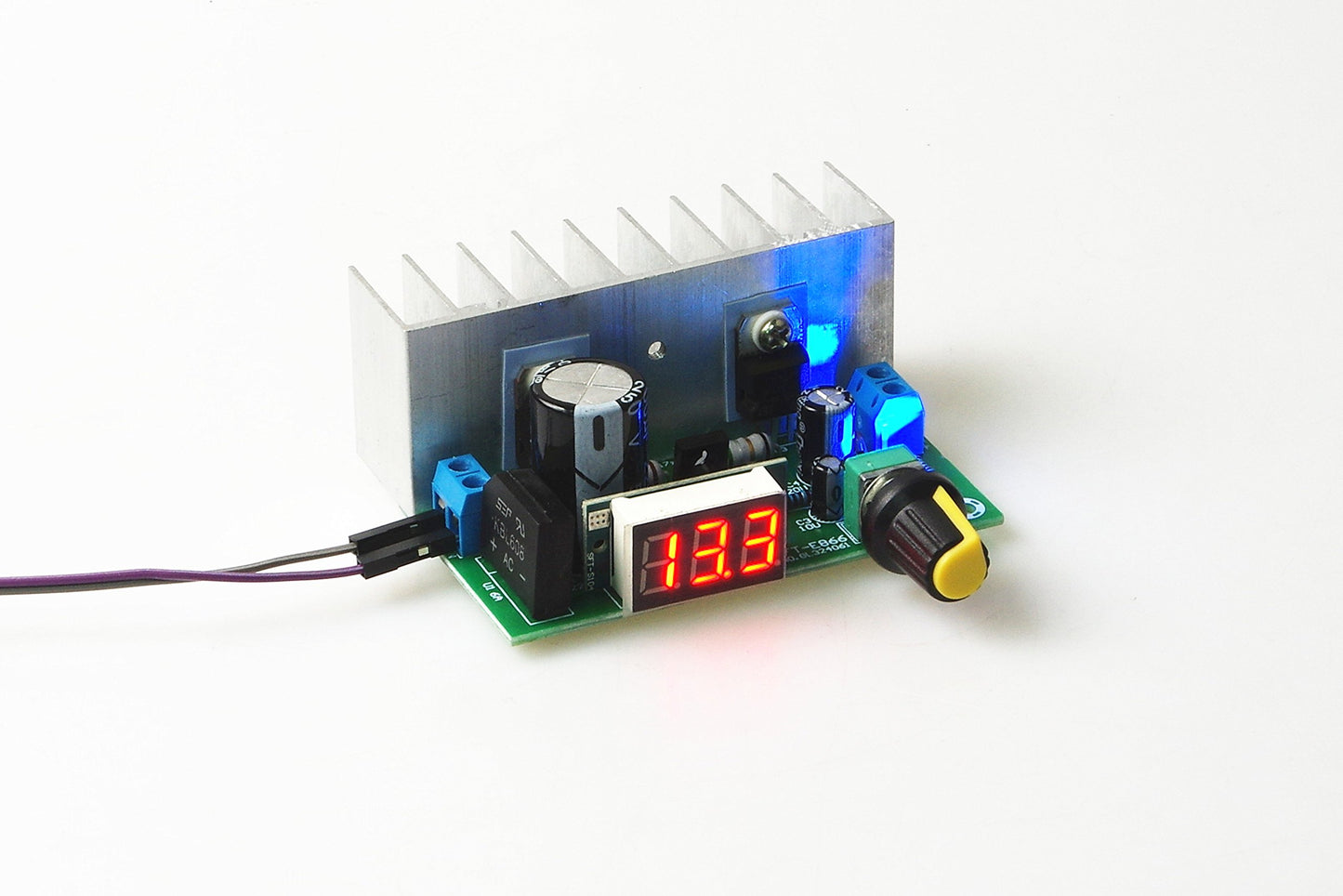 KNACRO LM317 Buck Voltage Converter Regulated Power Supply Module DC 24V to DC 12V LED Display Voltmeter Volt Regulator DC 0-35V AC 0-28V to DC…