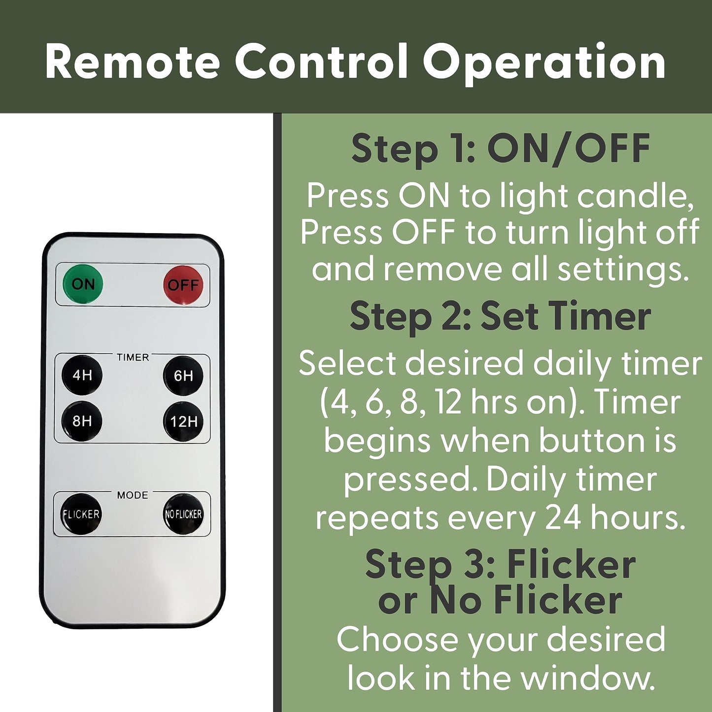 612 Vermont LED Taper Candles Battery Operated with Remote Control, Warm White Flame, 11.75” Tall, VT-R1661-4