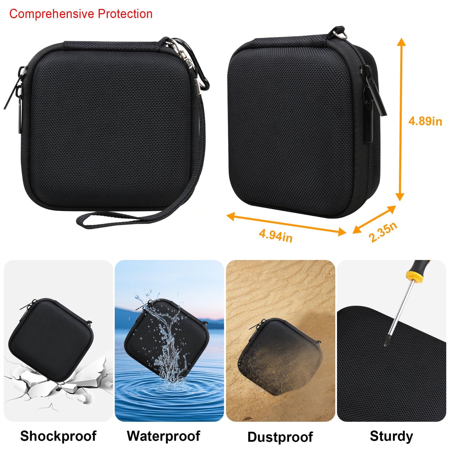 Elonbo Carrying Case for NETGEAR Nighthawk M1 MR1100 / M5 MR5200 / M6 / M6 Pro MR6500 5G Wireless WiFi Mobile Hotspot Router, Extra Interior Mesh