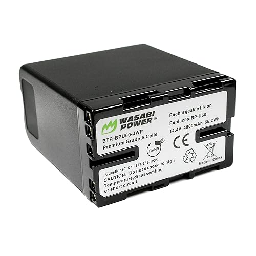 Wasabi Power Battery for Sony BP-U60 and Sony PMW-100, PMW-150, PMW-160, PMW-200, PMW-300, PMW-EX1, PMW-EX1R, PMW-EX3, PMW-EX160, PMW-EX260