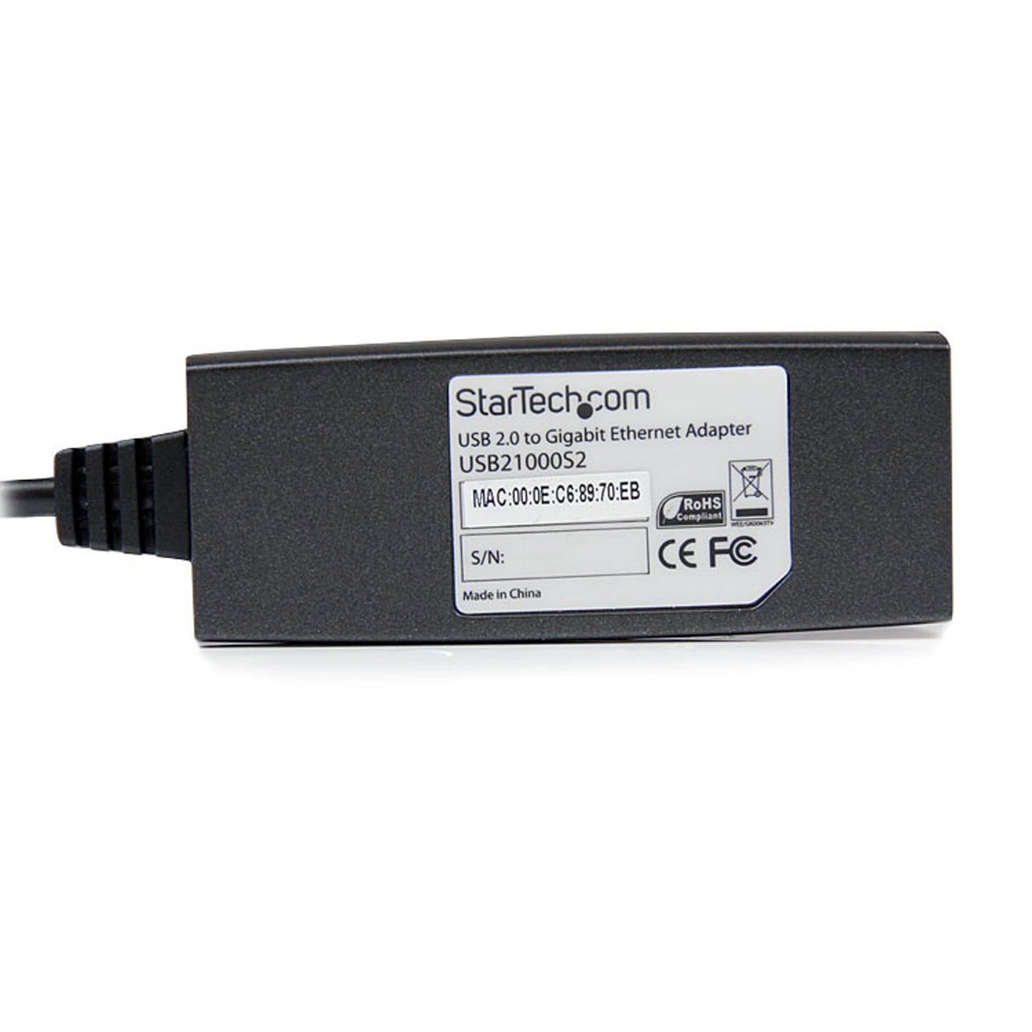 StarTech USB 2.0 to Gigabit Ethernet NIC Network Adapter (USB21000S2)