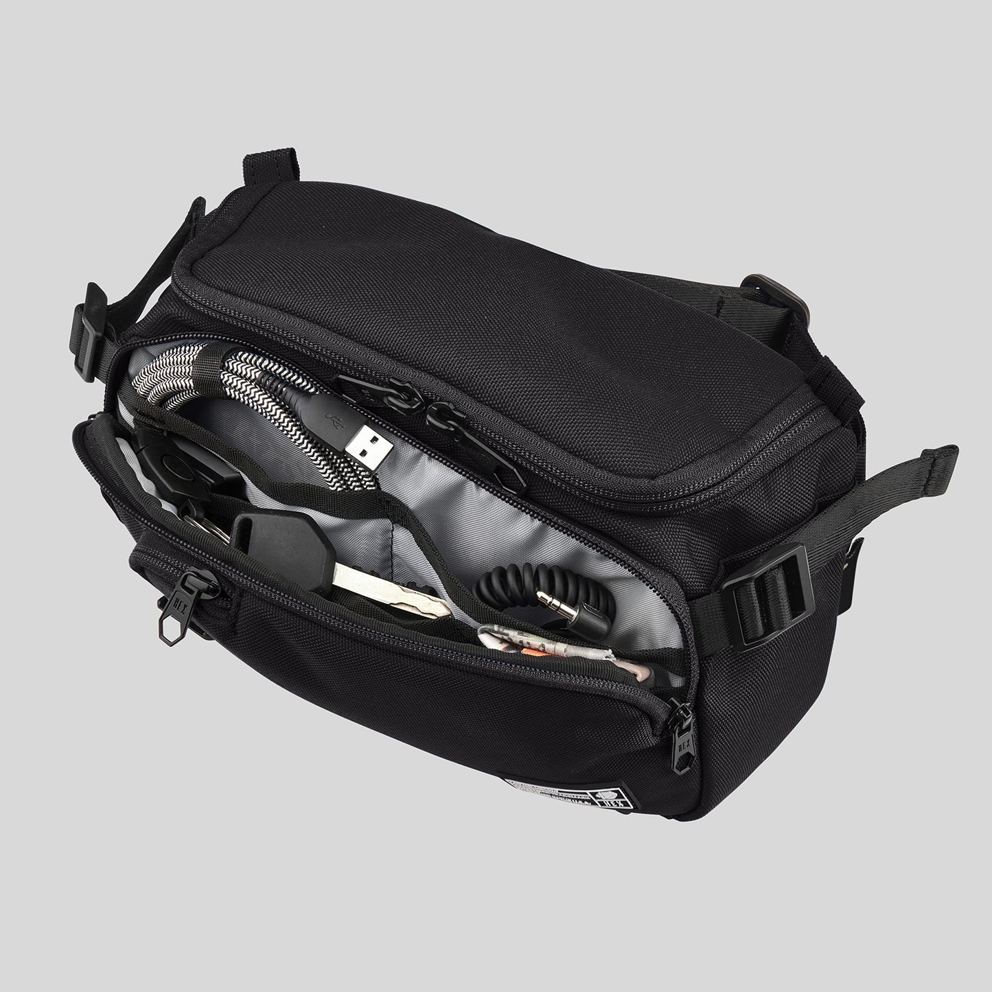 HEX Ranger Camera Mini Sling, Lightweight Water Resistant Mirrorless Camera Sling with YKK Zippers, Interior Dividers, Adjustable Load Straps & More