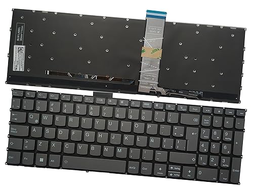 Laptop Replacement Keyboard Compatible for Lenovo Ideapad 3-15ITL6 3-15ADA6 3-15ALC6,Air 15 2020 S350-15IML S350-15IIL Latin Layout Backlit