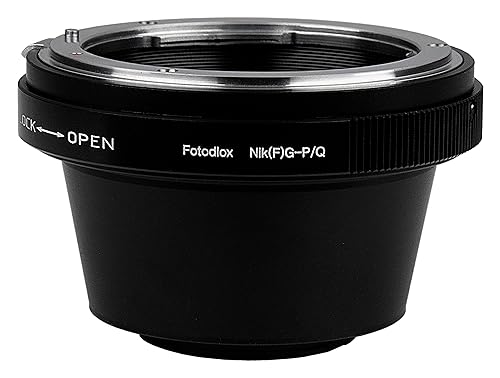 Fotodiox Lens Mount Adapter, Nikon G-Type, and DX-Type Lens to Pentax Q-Series Camera, fits Pentax Q Mirrorless Cameras