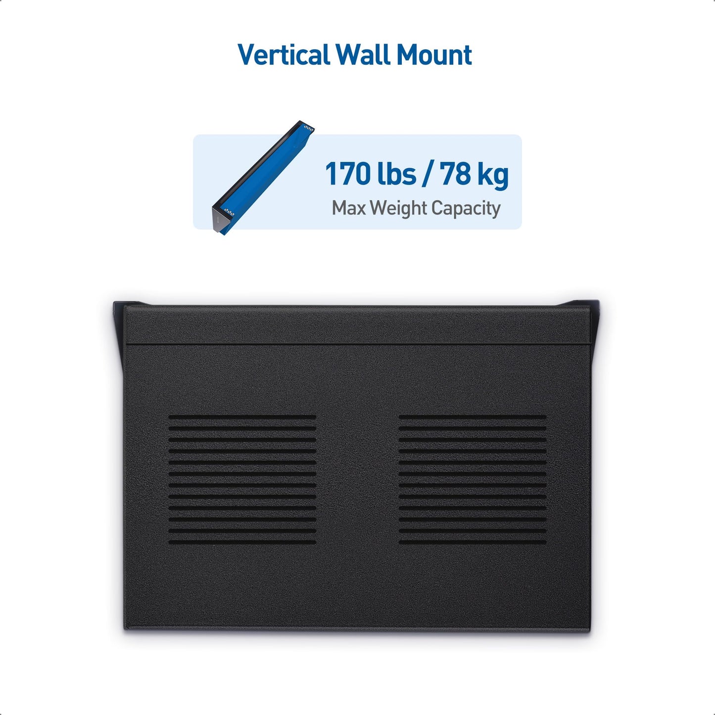 [Enhanced] Cable Matters Max 170 lbs Heavy Duty 19-inch Vertical 1U Wall Mount Rack Patch Panel Bracket, Versatile Vertical and Horizontal