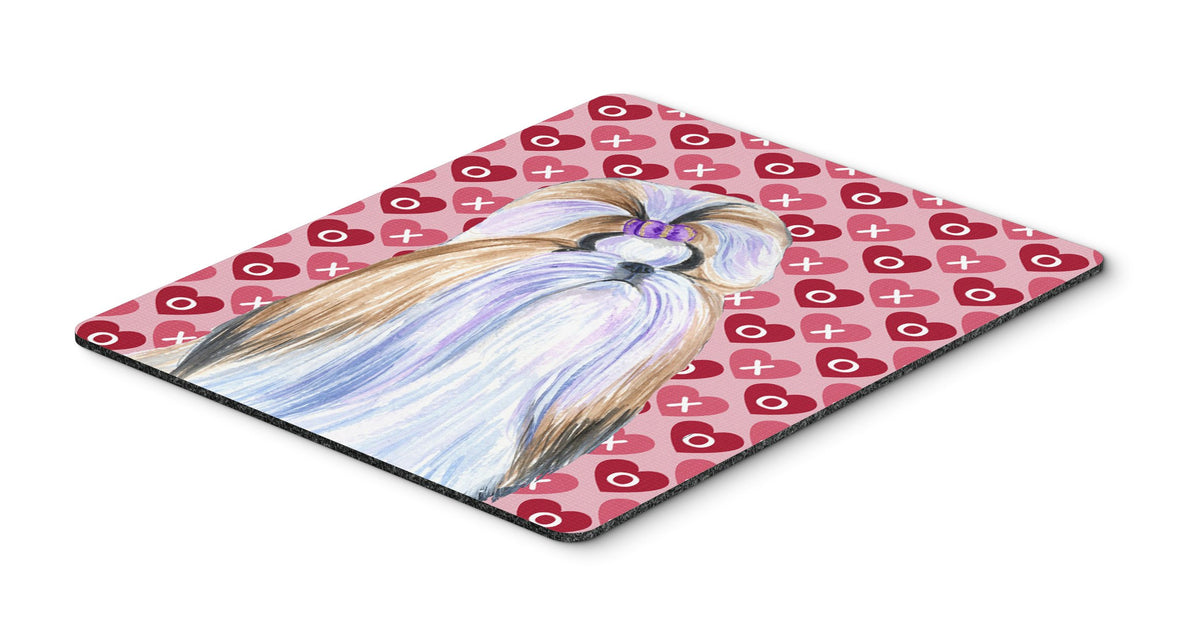 Caroline's Treasures SS4465MP Shih Tzu Hearts Love and Valentine's Day Portrait Mouse Pad, Hot Pad or Trivet for Home Office Gaming Working Computers