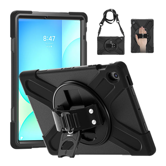 CODi Rugged Case for Samsung Galaxy Tab S10 FE+ - MIL-STD-810G Drop Tested, 360° Protection, Rotating Kickstand, Adjustable Hand Strap & Shoulder